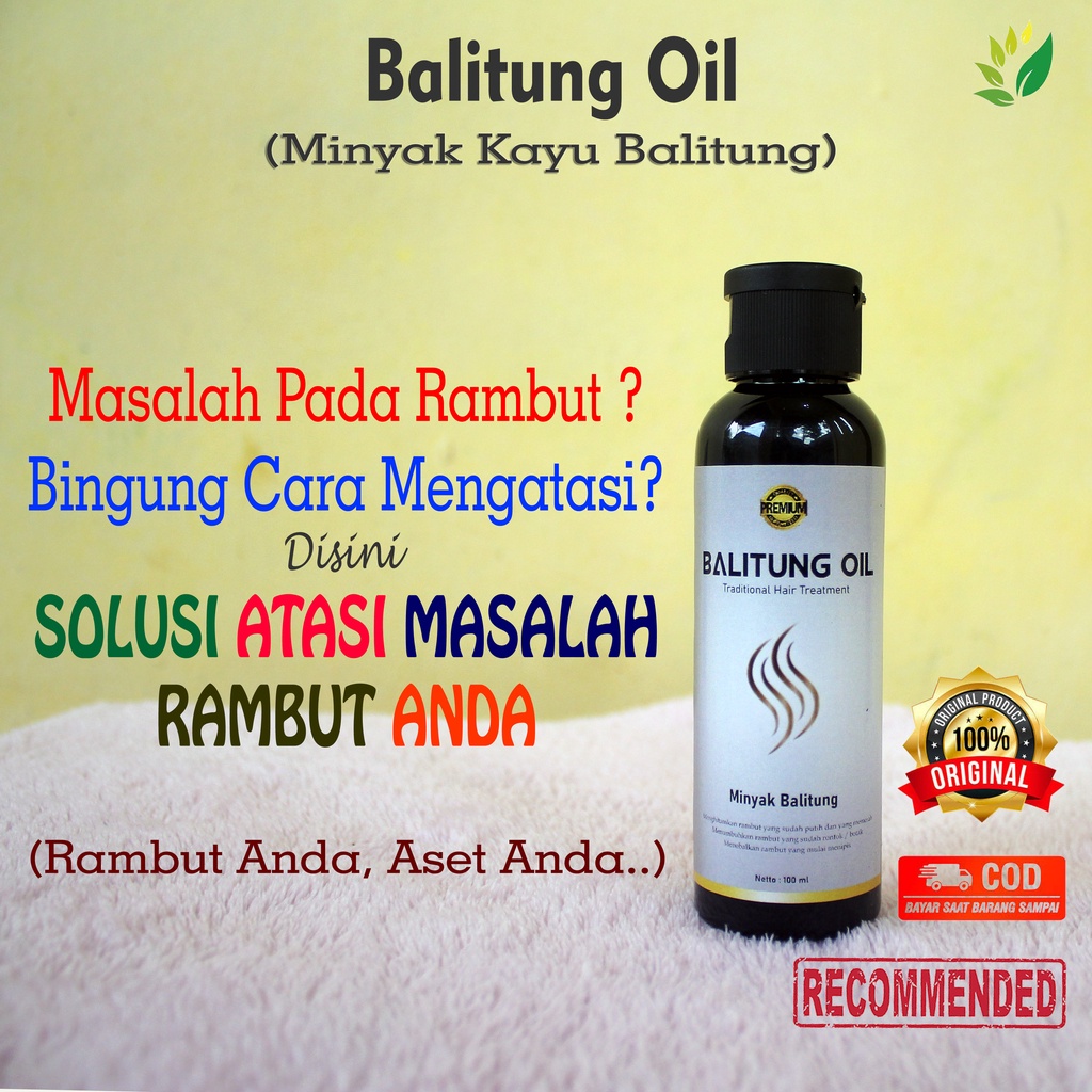 [ COD ] MINYAK BALITUNG PENGHILANG UBAN PERMANEN PENUMBUH RAMBUT MENGHITAMKAN RAMBUT HERBAL