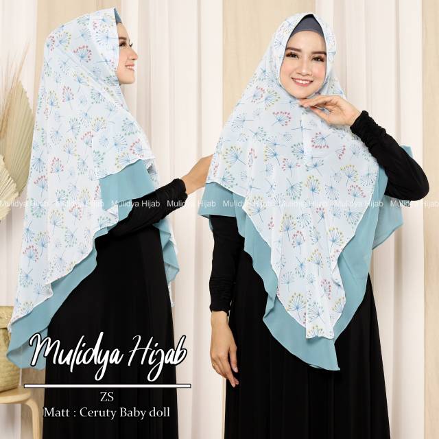 MAULIDYA HIJAB CERUTY MOTIF 2 LAYER