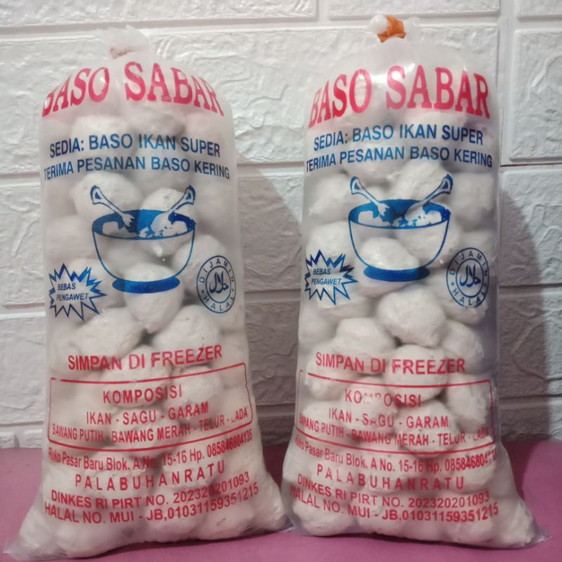 Jual Baso Sabar Baso Ikan Asli Palabuhanratu Shopee Indonesia