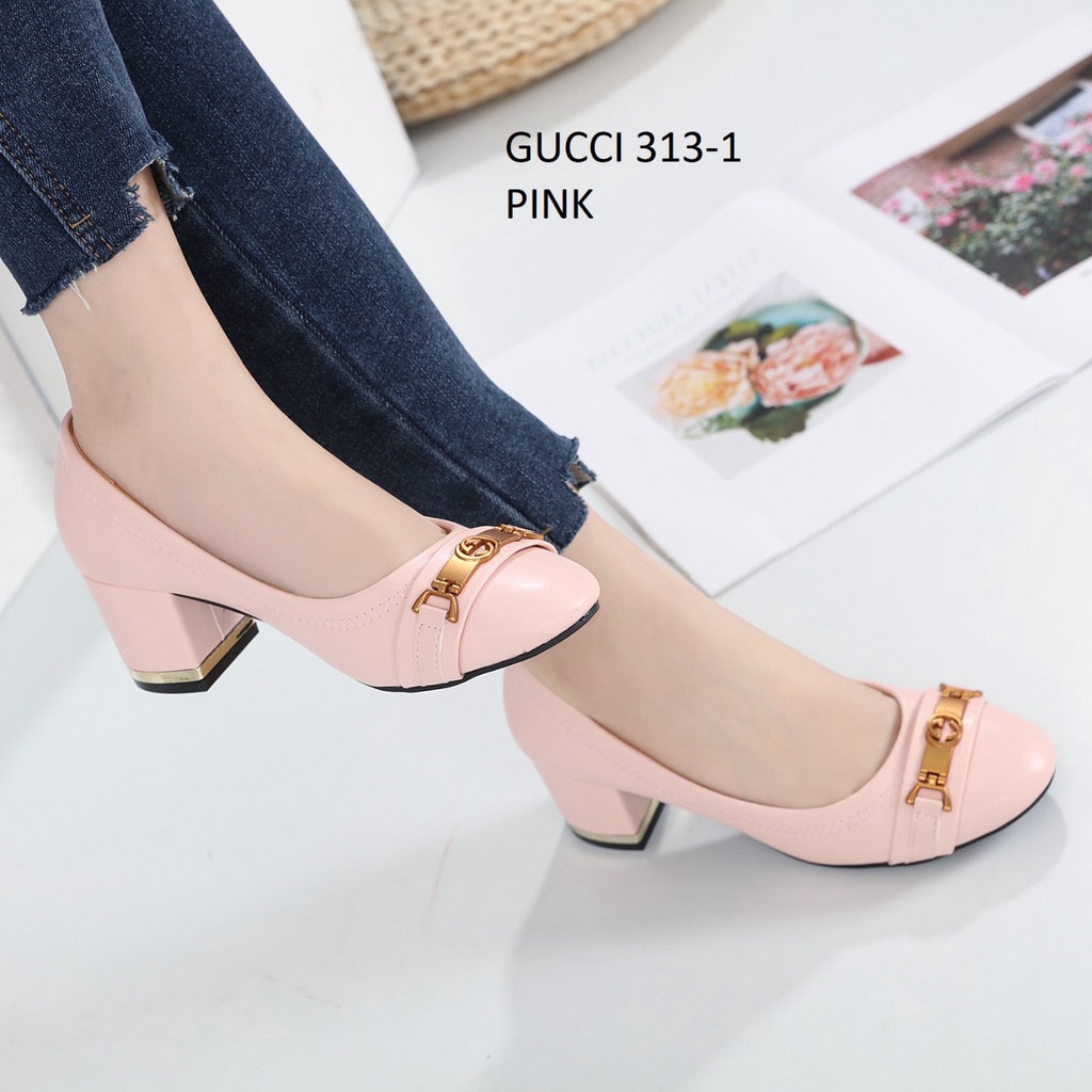 SEPATU KERJA HEELS PLATFORM SHOES 313-1