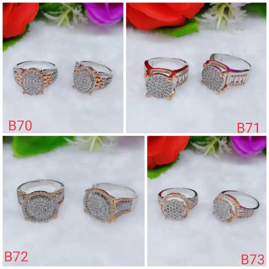 Cincin Kombinasi Permata Lapis Emas B70-73