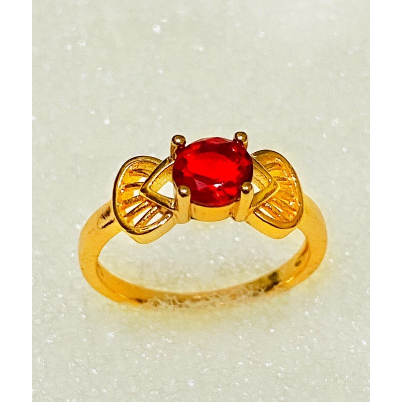 cincin wanita //cincin permata warna //cincin lapis emas //perhiasan wanita //cincin