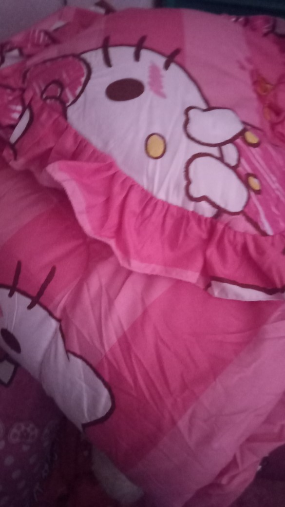 Bedcover + Sprei Rumbai 180x200 Lady Rose Kitty Daniel Pink - King 180 Ladyrose Hello Burger Bc