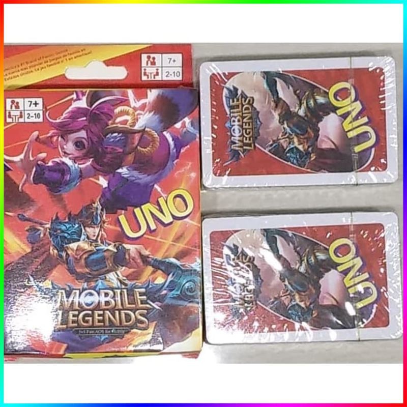 kartu uno card moba gambar karakter mobile legend ml