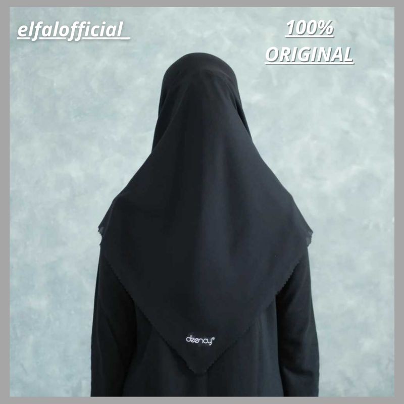 kerudung Hijab Jilbab Deenay LIZA BLACK LASER CUT