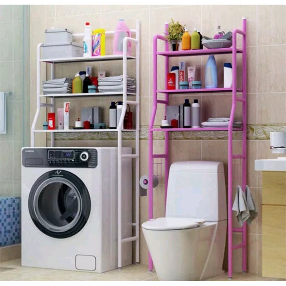 JR Stand hanger rak kamar mandi mesin cuci tempat sabun