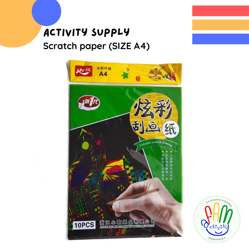 

Scratch Paper Kertas Hitam Kaligrafi Ukuran A4