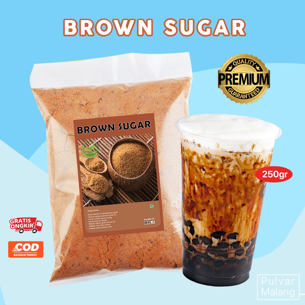 

BROWN SUGAR PREMIUM 250g / BROWN SUGAR BUBUK / PREMIUM BROWN SUGAR POWDER / GULA AREN BUBUK 250GR