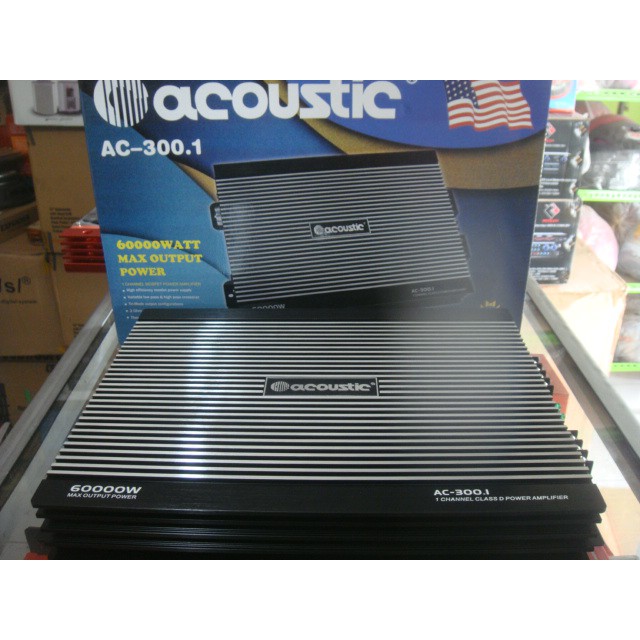 POWER SUPER MONOBLOCK ACOUSTIC 60.000W BASS AC 300.1