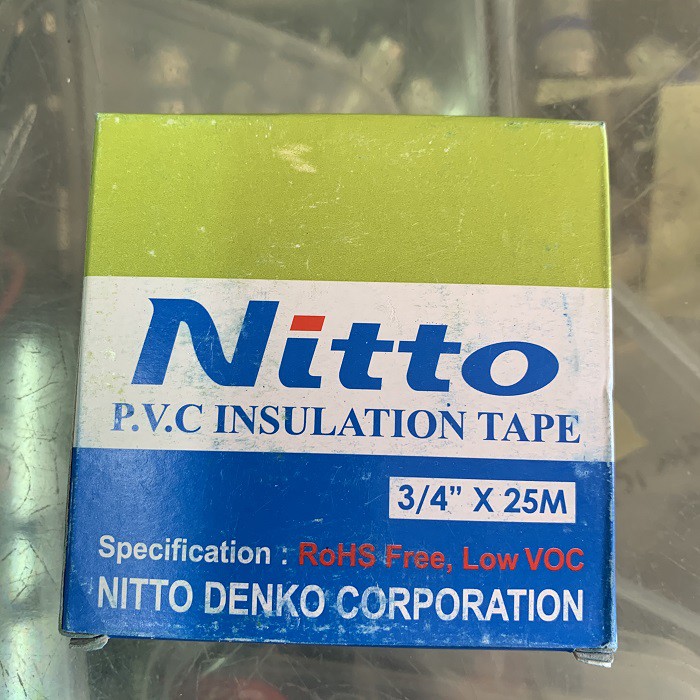 Nitto Isolasi Listrik Original Nito Tape Hitam PVC kabel