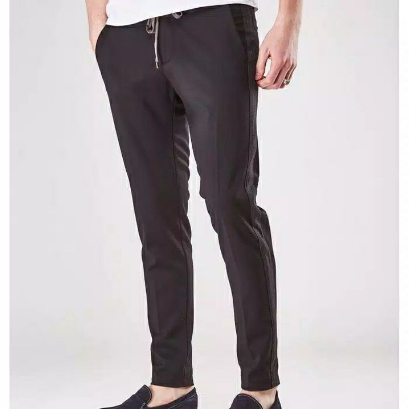 Celana panjang pria chinos pinggang karet - Chinos