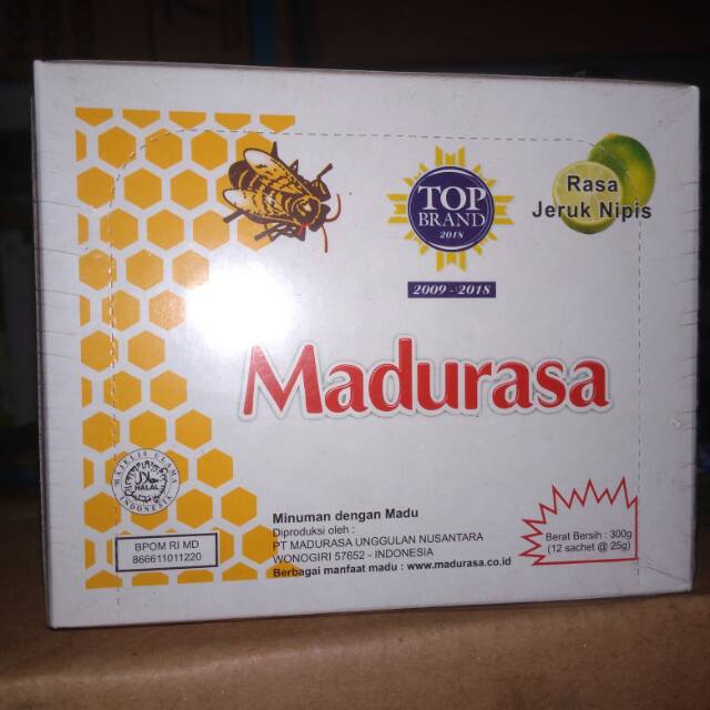 

Madurasa Rasa Original dan Jeruk Nipis Lime Flavor isi 12 Sachet 25 gram Minuman dengan Madu