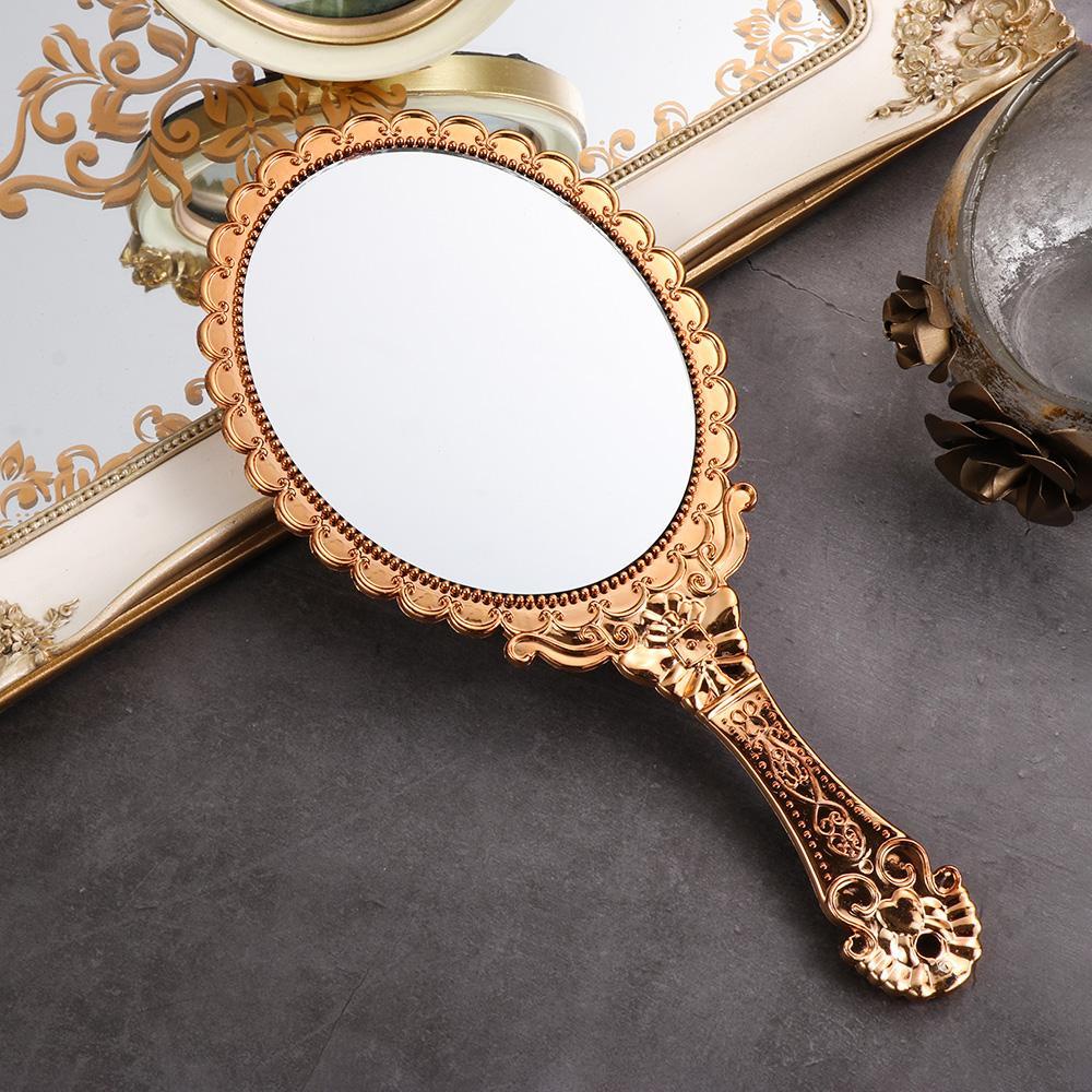 Top Cermin Genggam Wanita Standing Makeup Dresser Mirror Bentuk Oval