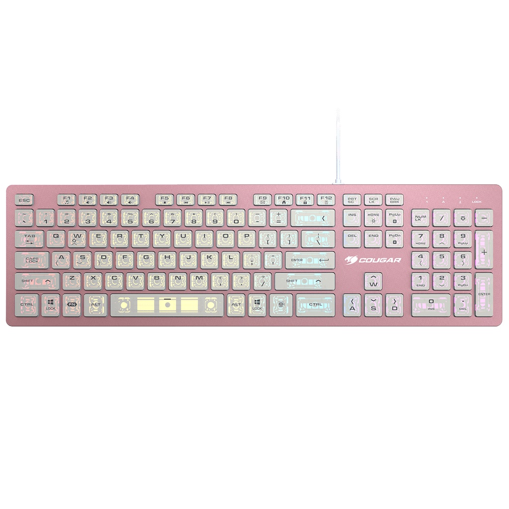 COUGAR GAMING KEYBOARD VANTAR AX PINK Aluminum RGB Scissor-Switch