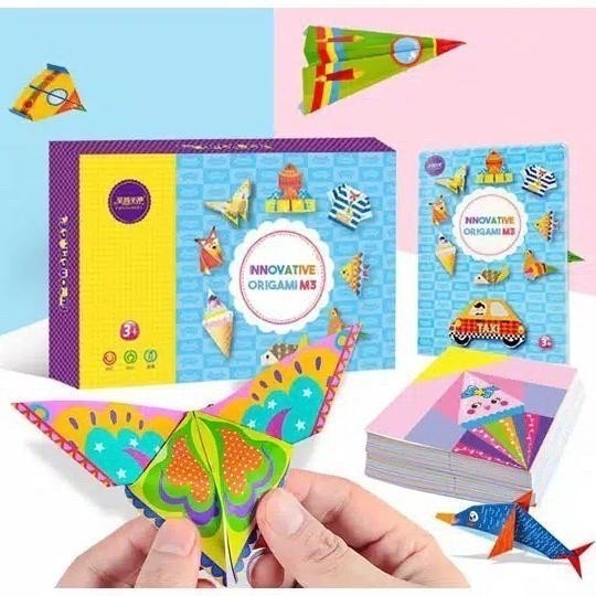 folding character m7 - origami paper edukasi kreatifitas anak cerdas