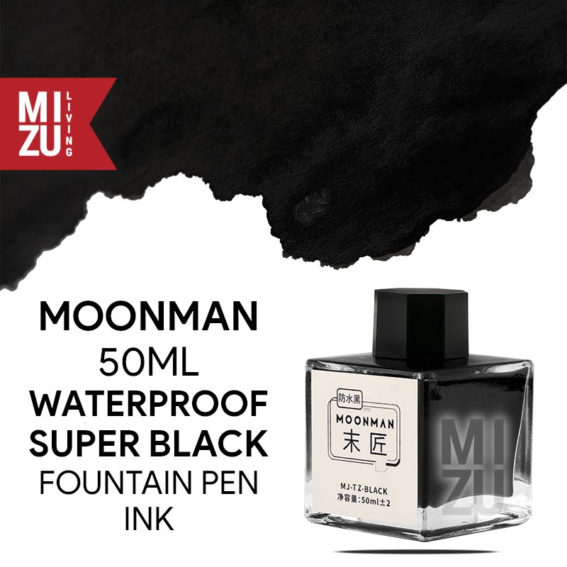 MOONMAN Majohn WATERPROOF Permanent Fountain Pen Ink 50ML Bottle