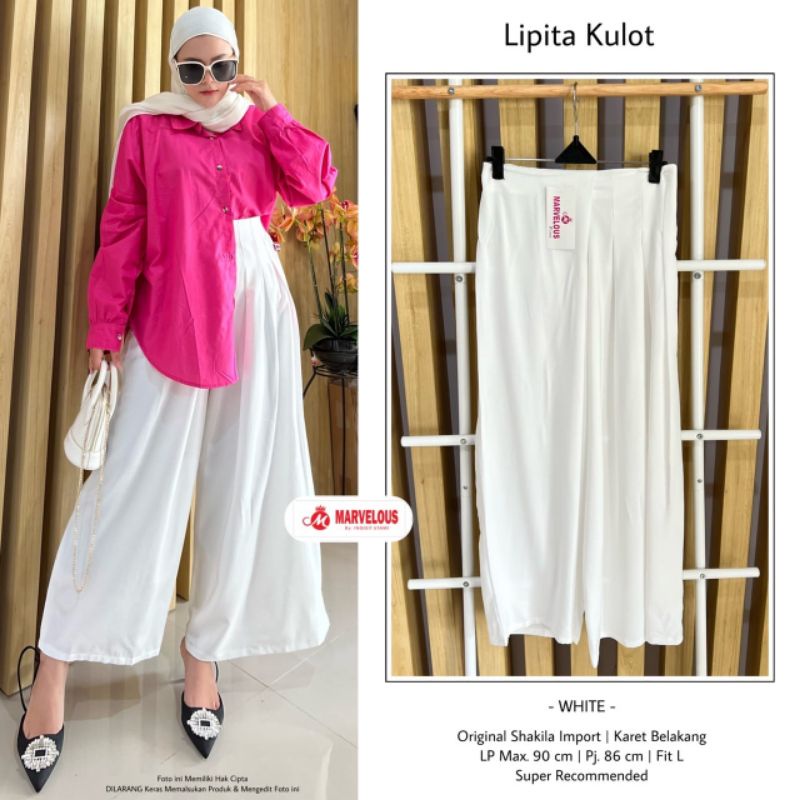 LIPITA KULOT BY MARVELOUS (CELANA KULOT) Kulot wanita rekomended