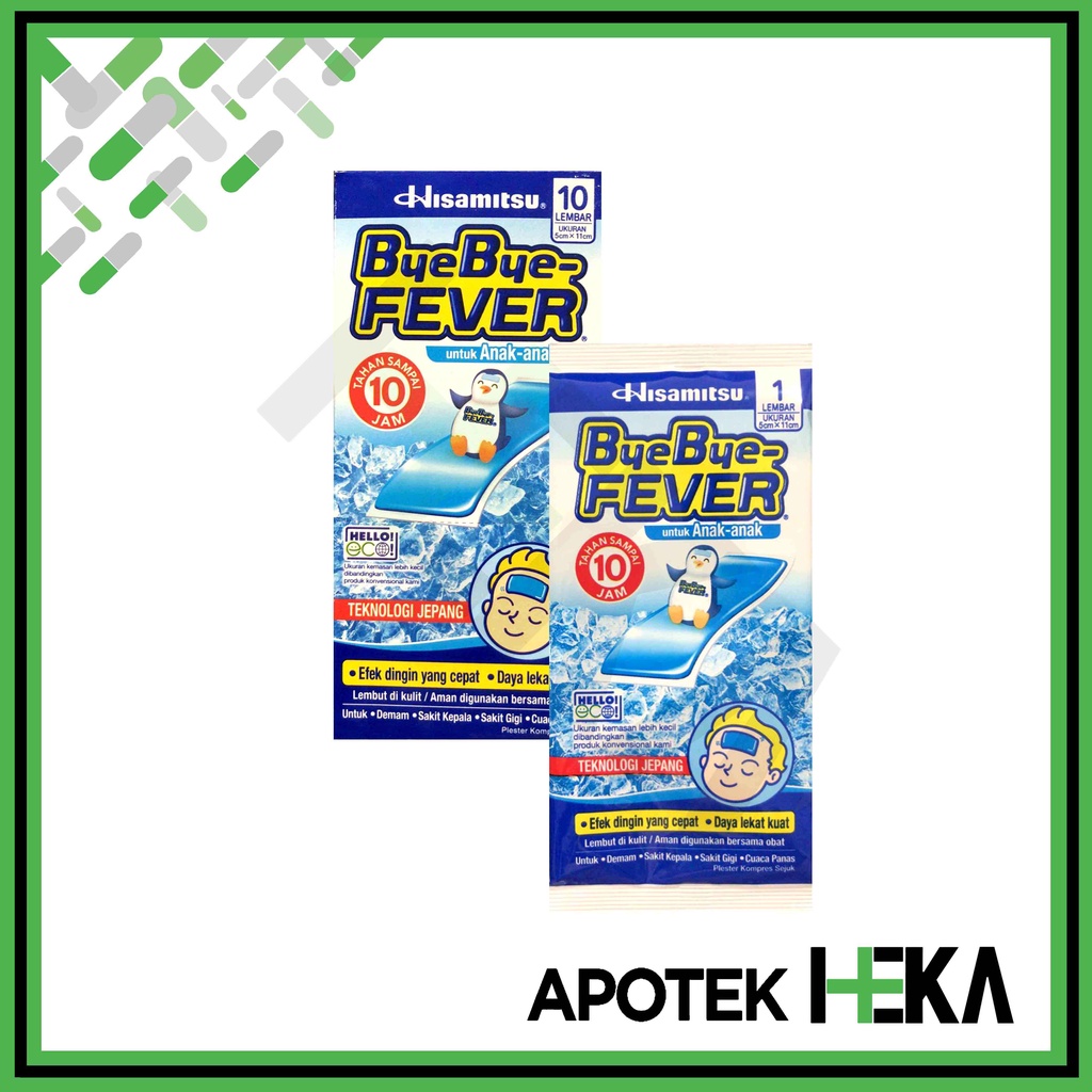 Byebye Fever Anak - Plaster Kompres Demam Anak Box isi 10 (SEMARANG)