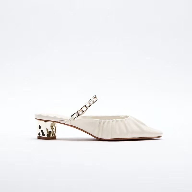 zara gold chain gold heels