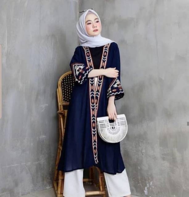 XC - Cardi Etnik Dorothy / Cardi Wanita Muslim / Cardigan Cewek Hijab / Cardigan Wanita Terbaru