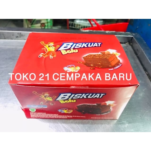 

Biskuat Bolu Rasa Coklat 1 BOX isi 12 PCS | Biskuat Bolu Cokelat Murah