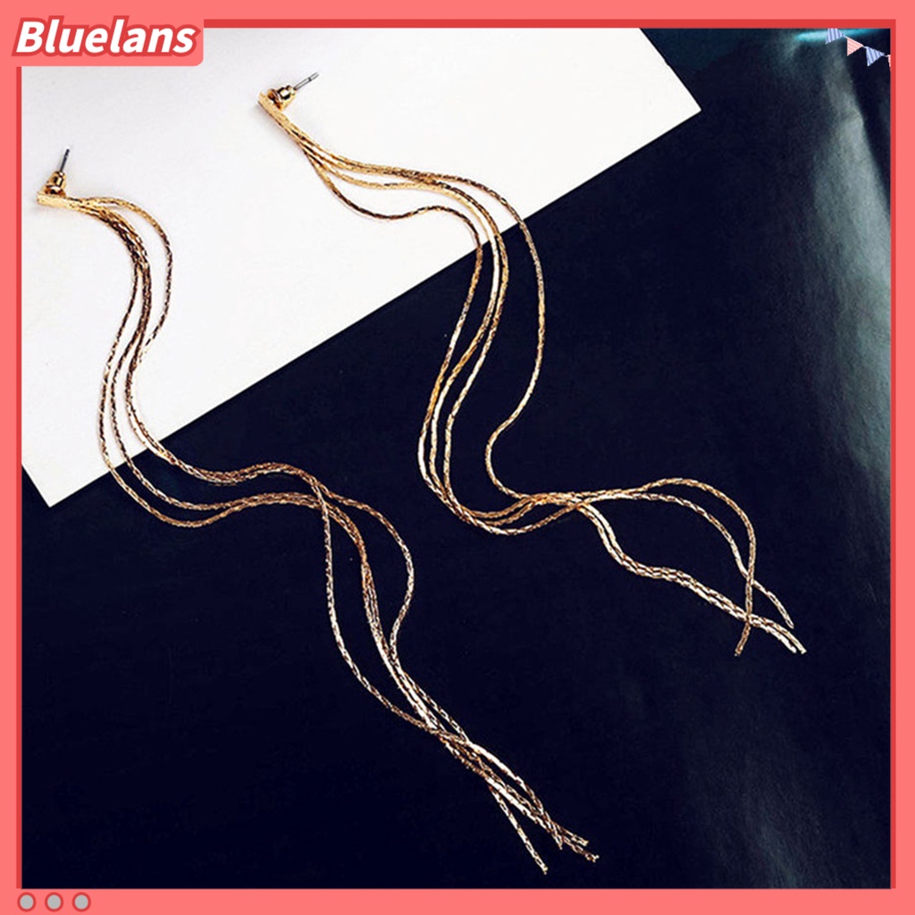 Bluelans Earrings Dangle Earrings Sturdy Aolly Long Tassel Earrings