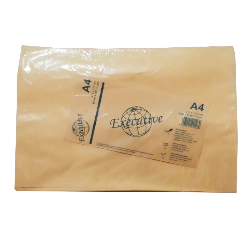

Amplop Coklat Executive | A4 | 1 pack 100 pcs
