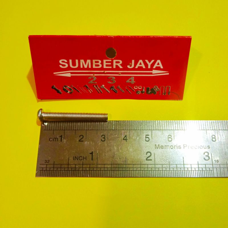 baut JP 4 x 30 isi 50 / sekrup 4 x 30 TERMURAH