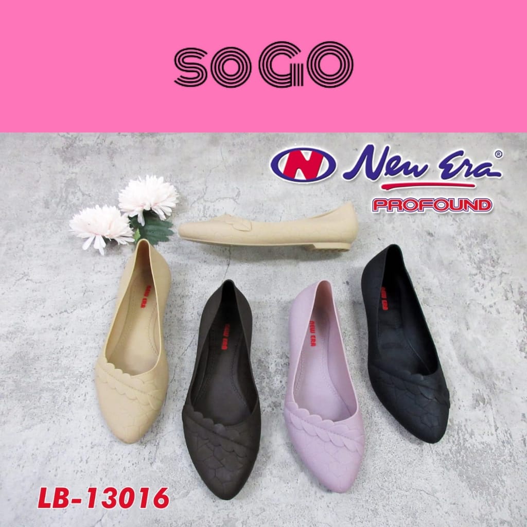 sogo NEW ERA LB 13016 Sepatu Jelly Wanita Sepatu Kerja Sendal Wanita Wedges Selop Karet Jelly