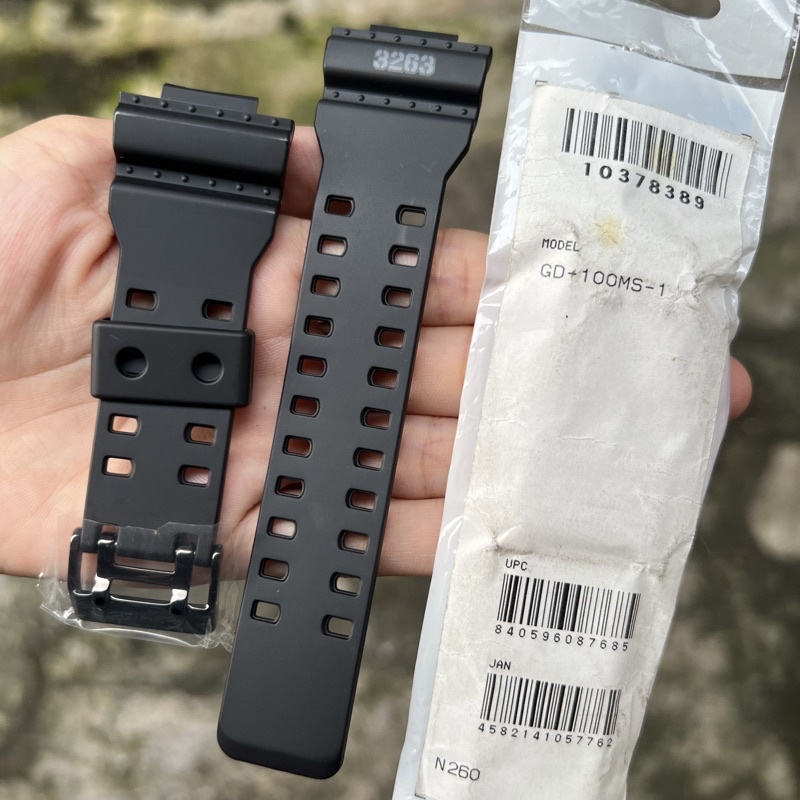 Tali strap jam tangan casio g-shock original GD-100MS band GD 100MS