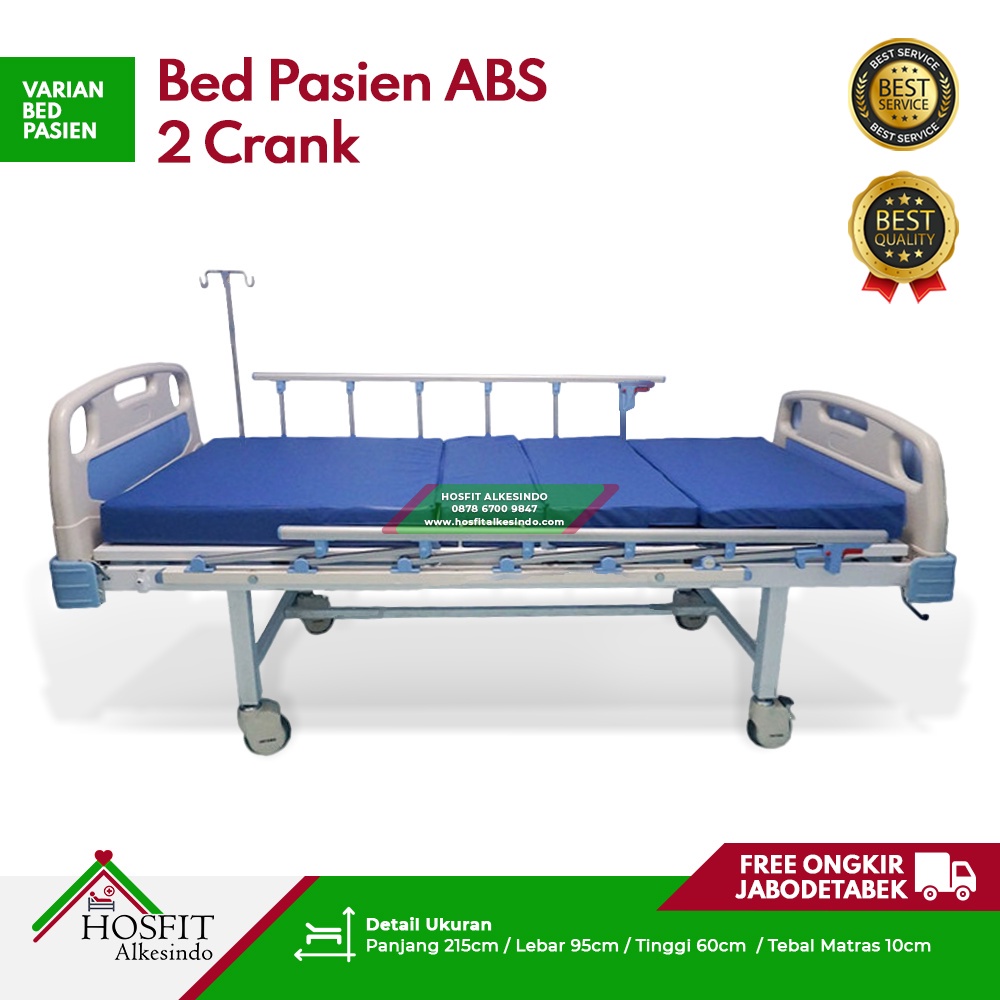 Jual Bed Pasien ABS 2 Crank - Ranjang Pasien ABS 2 Engkol - Tempat ...