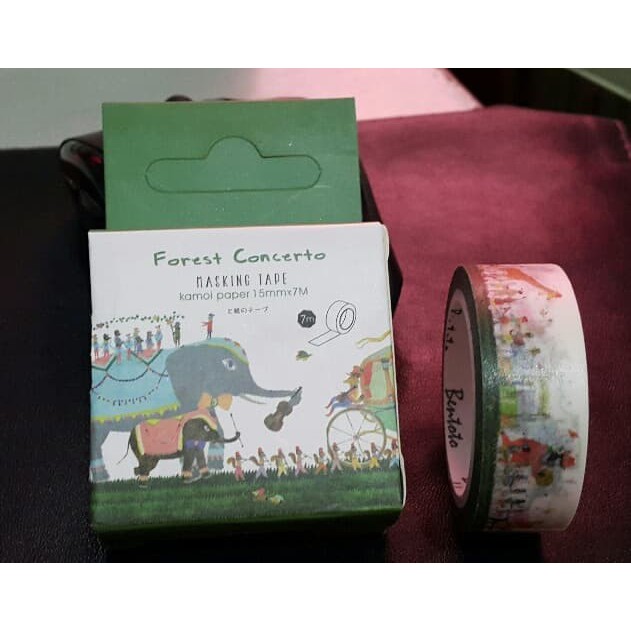 Japanese Washi Tape - Flower and Animal Set (1.5cmx7m)