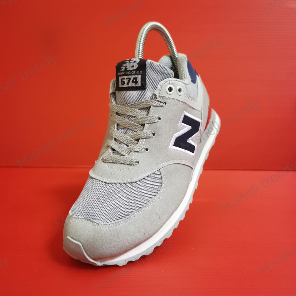 PROMO Sepatu New Balnce Sneakers Pria Wanita White Navy Brown Unisex Grade ORIGINAL Premium High Quality