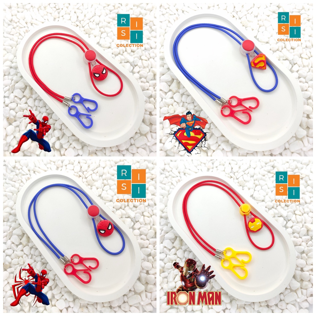 Tali Konektor Strap Masker Anak Dan Dewasa Custom Nama