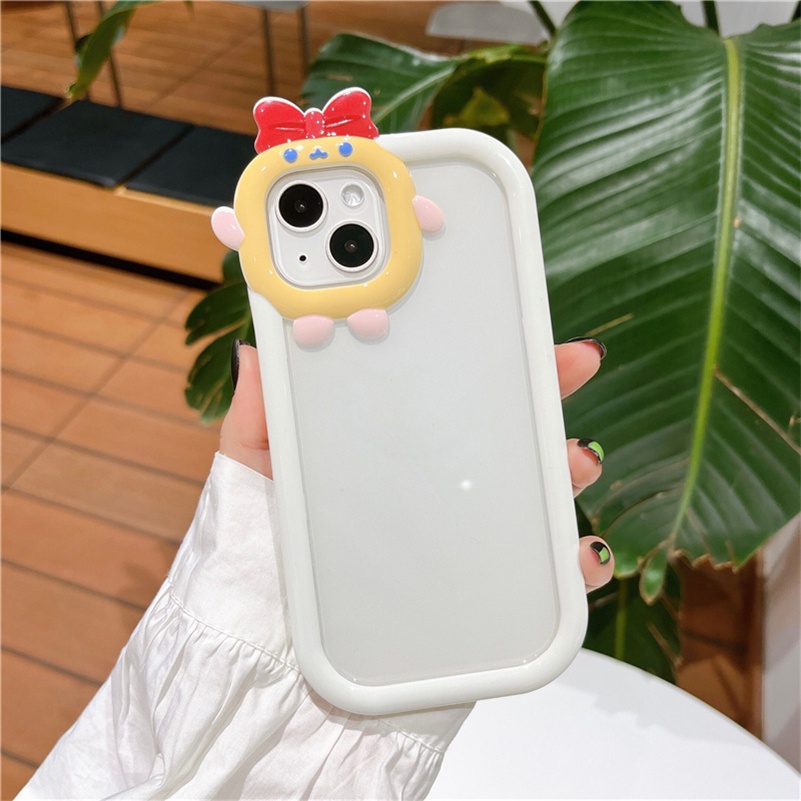 ins Candy Color Soft Case TPU Motif Monster Kecil 3D Warna Permen Untuk Compatible for iPhone 14 13 12 11 Pro Max X Xr Xs Max 3D Little Monster Phone Case Clear Handphone Case Hp Murah Hard Case Shockproof Soft TPU Back Casing Cover