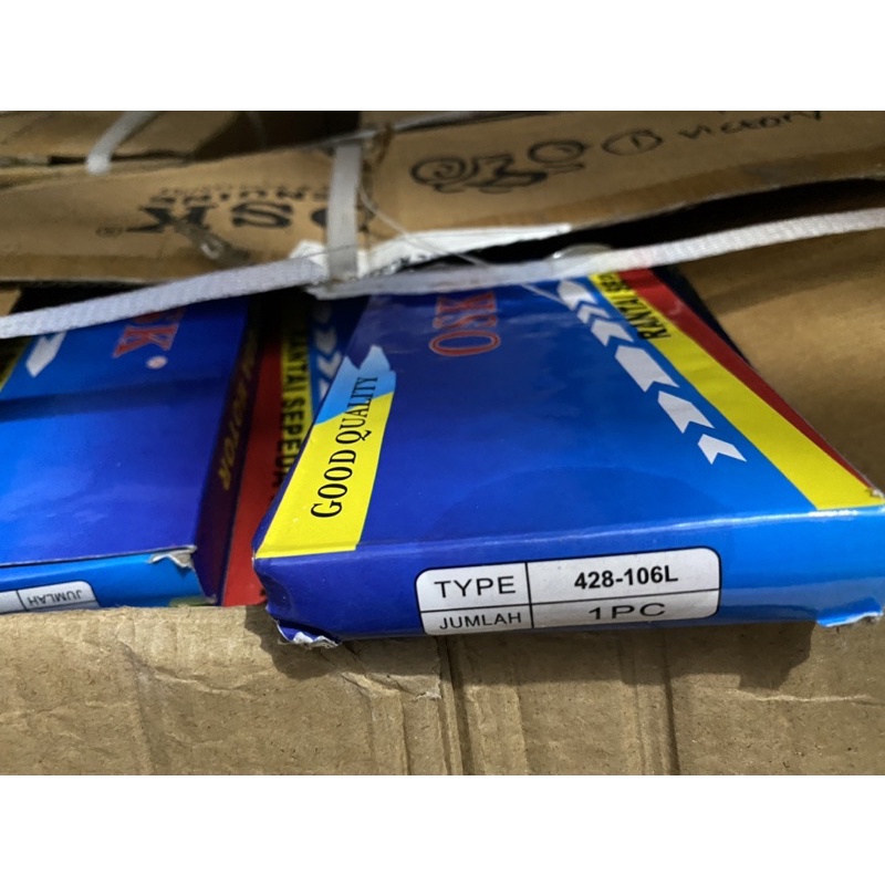 RANTAI RODA CHAIN SET 428 104L 106L 108L 110L 120L 128L OSK-3