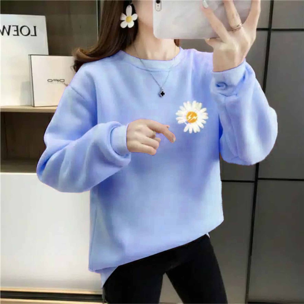 FenishaStore Sweater Basic Wanita SUNNZUKKA Size M-L-XL-XXL Bisa Bayar ditempat COD