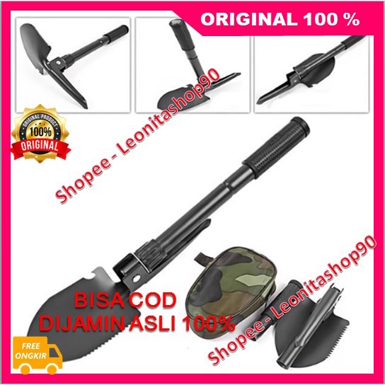 Cangkul Multifungsi Cangkul Sekop Lipat Portable 100% ORIGINAL