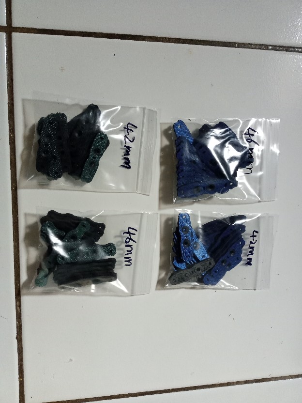 20pcs Blue Microfiber Leather Pouch 42mm 44mm 46mm Pot Bottom Positioning Microfiber Pocket