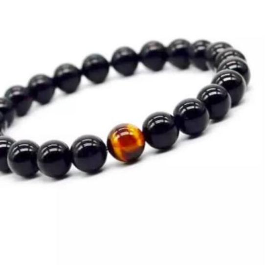 ۩ GELANG BATU BLACK ONYX MATA TIGER EYE ֍