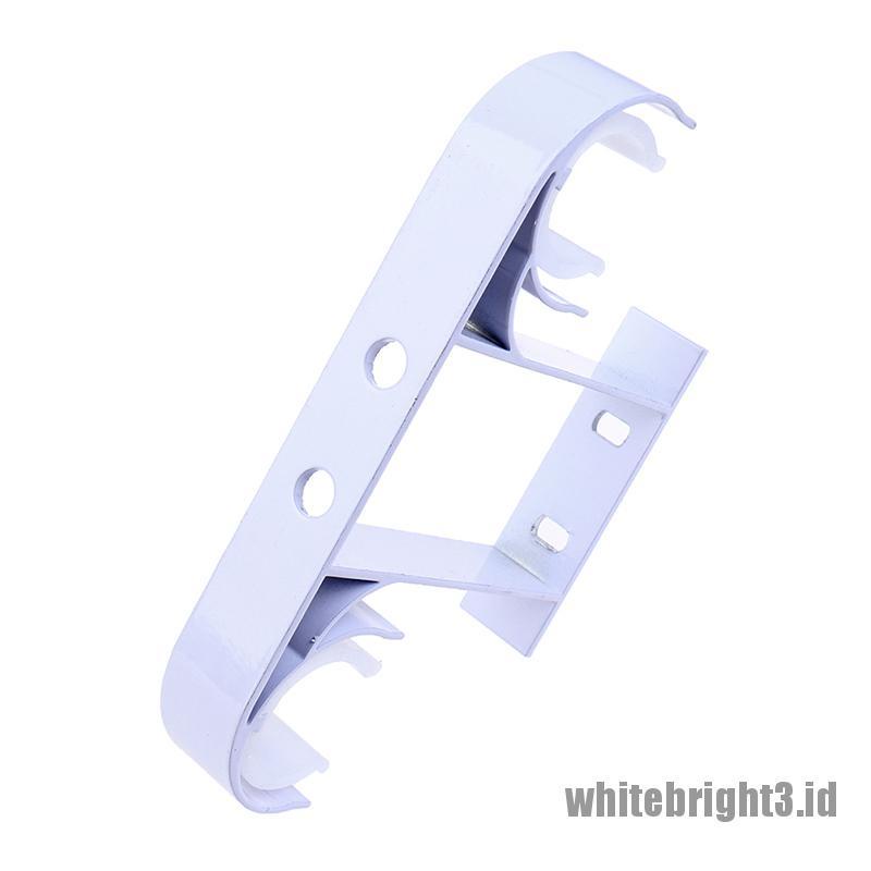 ❤White3 Warna Putih❤ Bracket Holder Tiang Tirai Bahan Aluminum Alloy Untuk Plafon