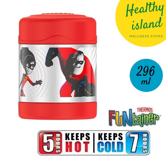 Termos Makan Anak Sekolah Incredibles Merah Anti Karat Thermos