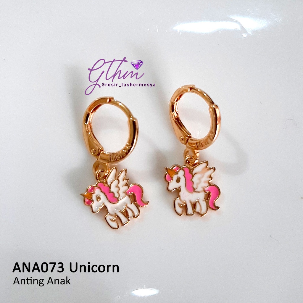 Anting Anak Unicorn Wing Kuda Poni Perhiasan Fashion Anti Karat Anti Alergi ANA073 GTHM