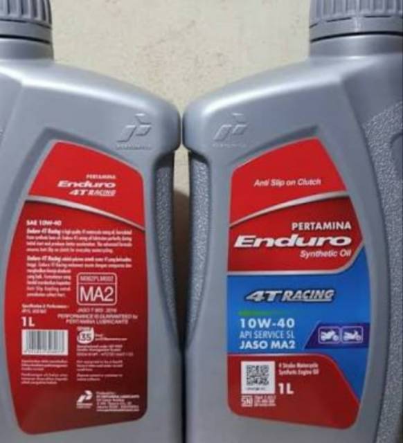 OIL MESIN ENDURO SYNTHETIC OIL 4T RACING  10/40 API SL JASO MA2 1PC 1L