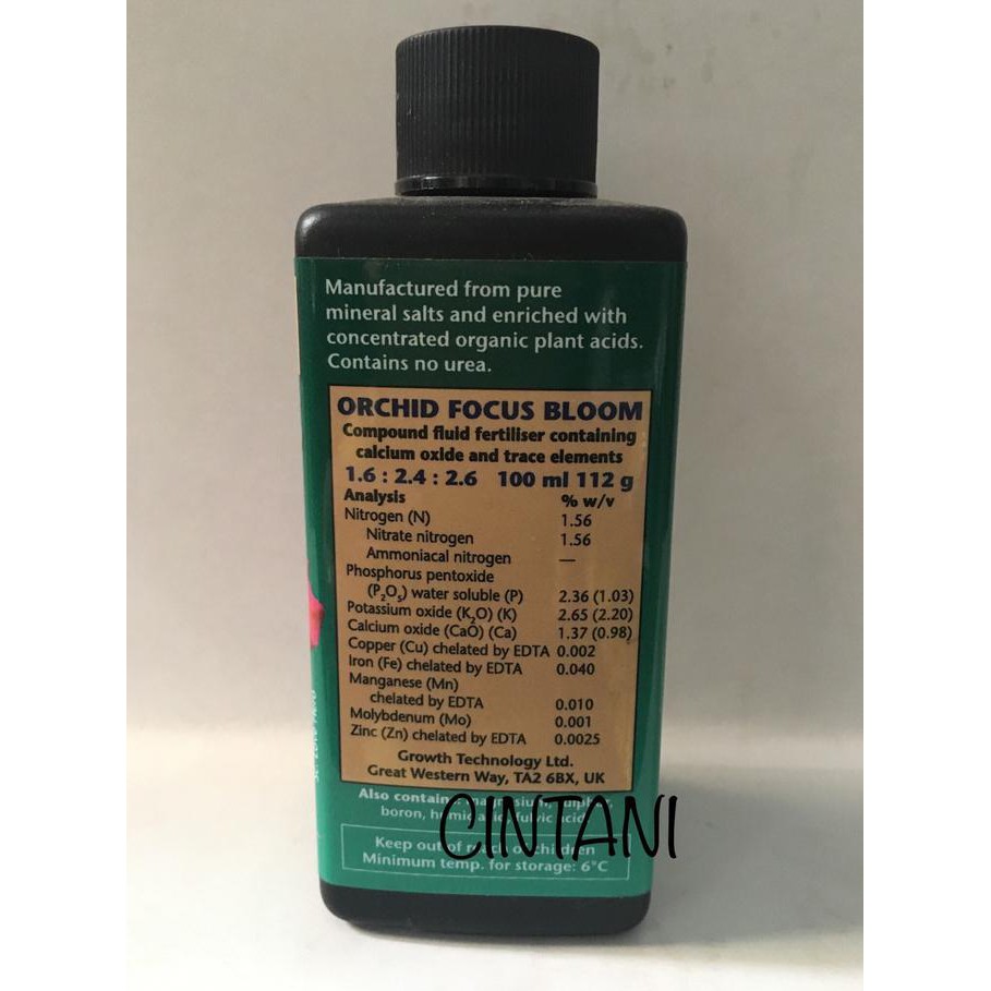 EXCLUSIVE PUPUK CAIR ANGGREK/ORCHID FOCUS GROWTH TECHNOLOGY