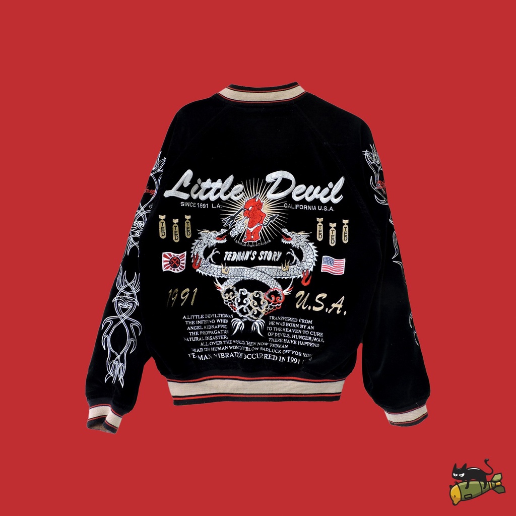 Blow Bad Luck Tedman Air Force Story Little Devil "Comin' In On a Wing and a Prayer" Reversible Suka