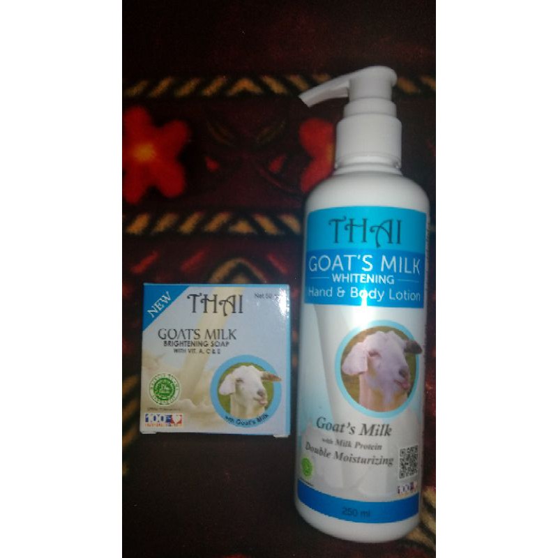 paket hand body dan sabun thai goat's milk