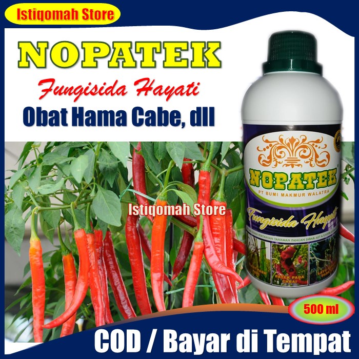 NOPATEK Fungisida Obat Penyakit Tanaman Sayuran Cabe Tomat, dll -Obat Hama Sayuran Cabai Rawit Ampuh