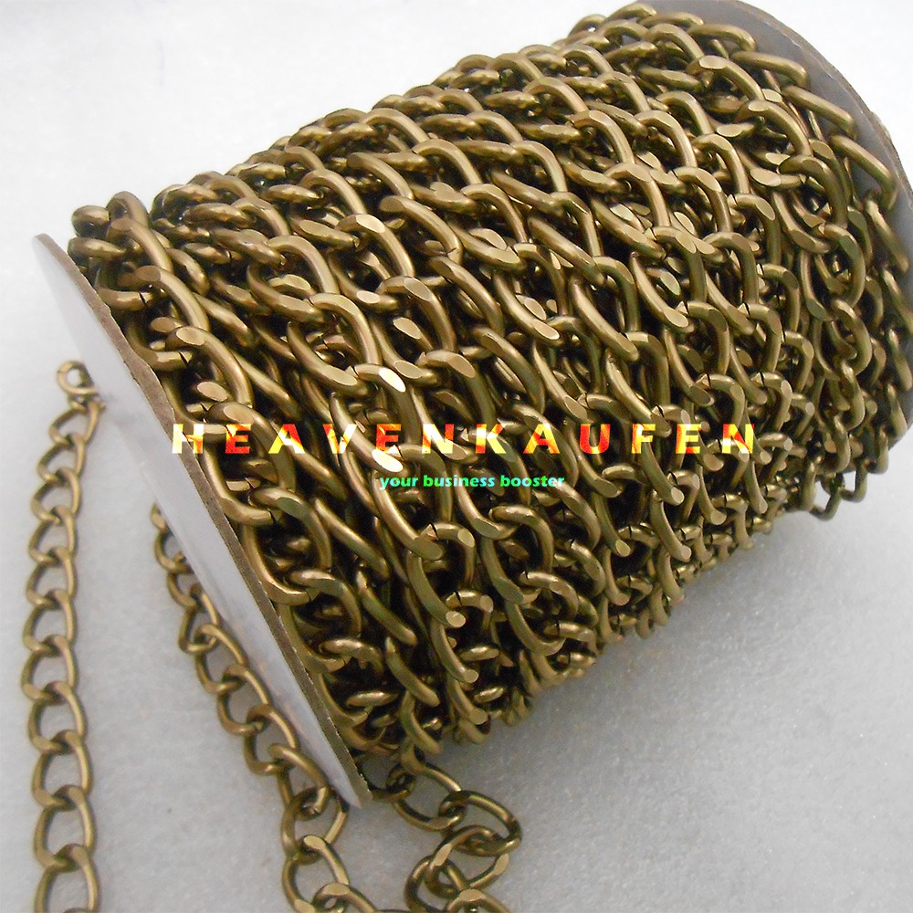 Rantai Warna ATG Antique Gold Lebar 1 cm Untuk Rantai Tas Clutch Dll Meteran