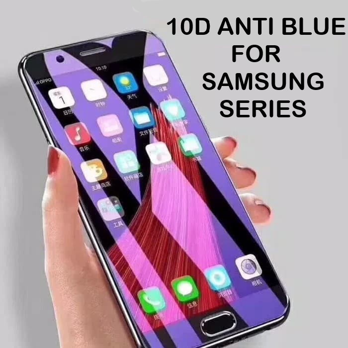 TEMPERED GLASS ANTI BLUE RADIASI Samsung M10 M10S M11 M20 M21 M20S M30 M30S M31 M31S M40 M50 FULL